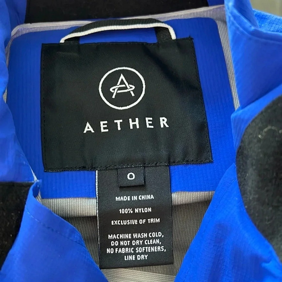 Aether Men’s Technical Waterproof Windbreaker Blue Cycling Jacket 0 X-Small - Picture 11 of 12